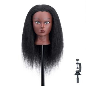 Black Hair Mannequin Head for Styling
